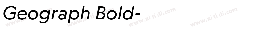 Geograph Bold字体转换